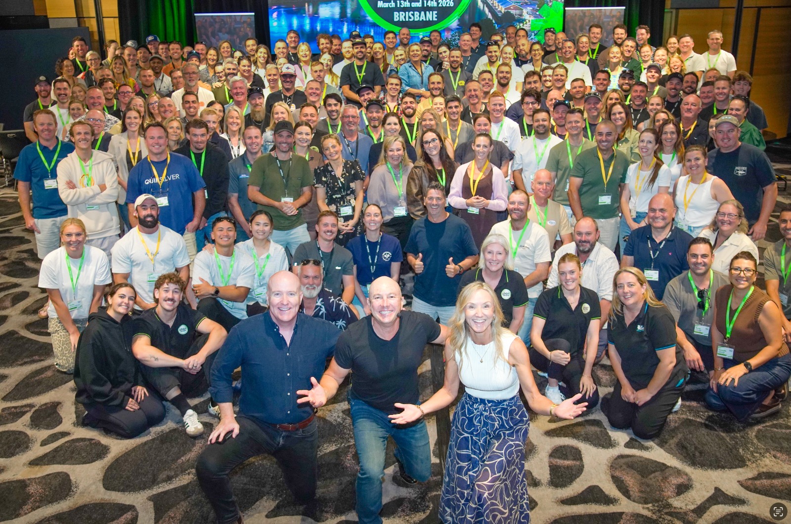Founders and members together at a Business Owners Collective event